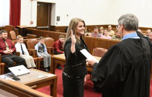 Preston swears in new commissioner